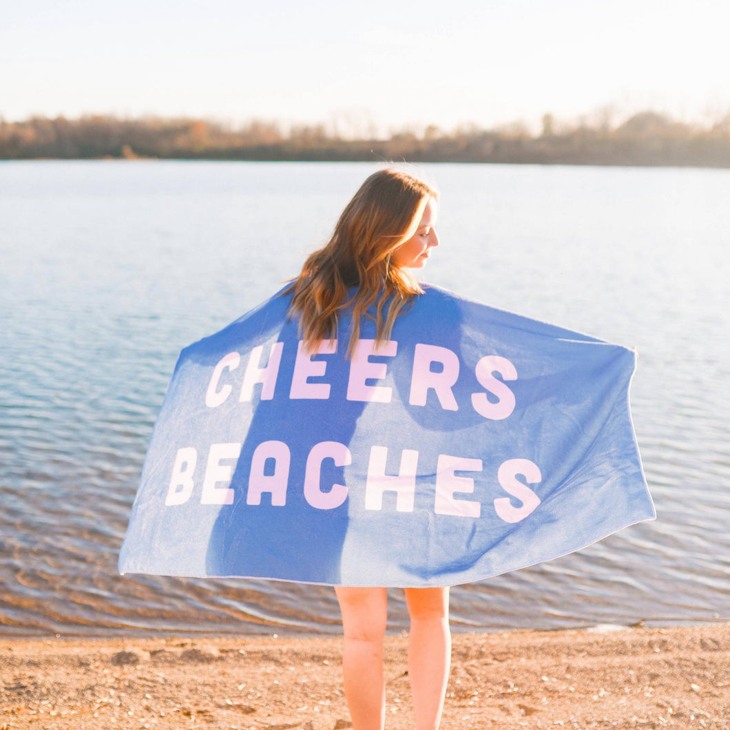 Cheers Beaches Bachelorette Beach Towel