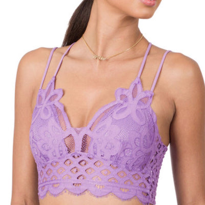 Crochet Lace Bralette with Pads