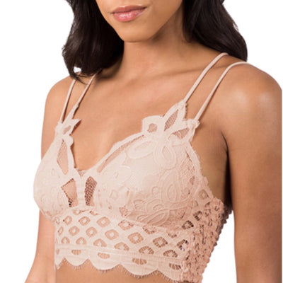 Crochet Lace Bralette with Pads