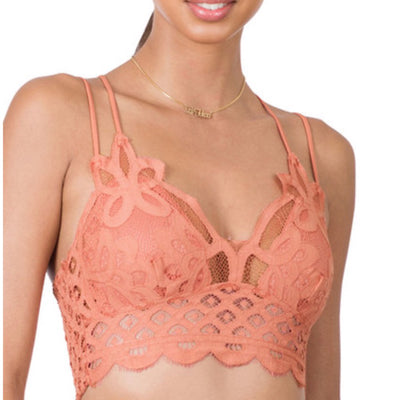 Crochet Lace Bralette with Pads