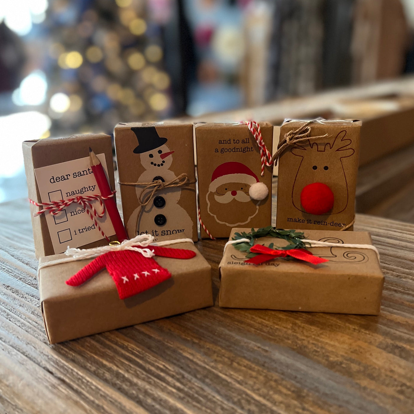 Gift Wrapped Christmas Soaps