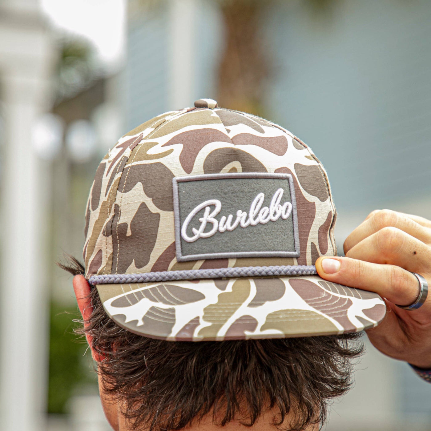 Burlebo Script Grey Patch Cap