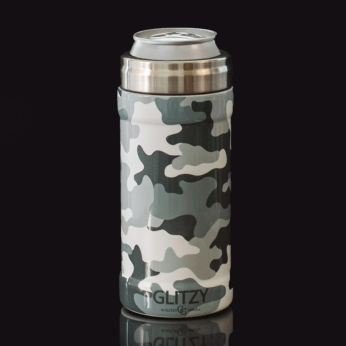 12 Oz. Glitzy Skinny Can Cooler