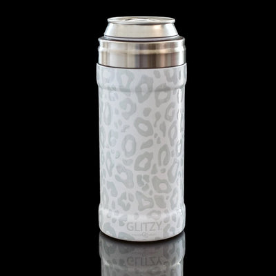 12 Oz. Glitzy Skinny Can Cooler