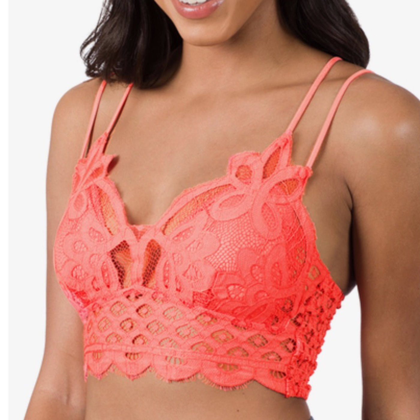 Crochet Lace Bralette with Pads