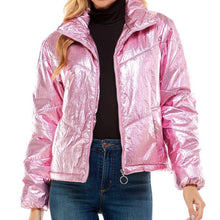 Load image into Gallery viewer, Metallic Puffer Jacket
