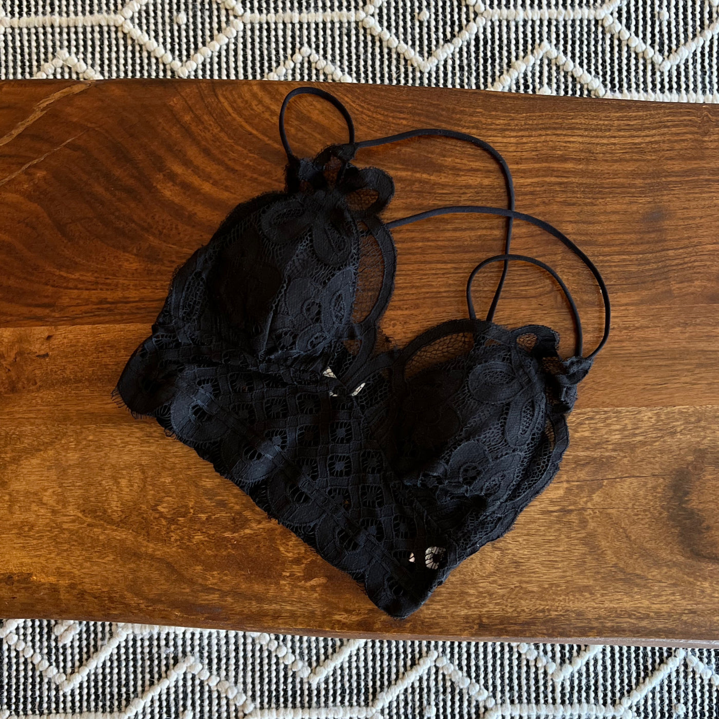 Crochet Lace Bralette with Pads