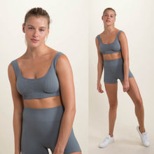Load image into Gallery viewer, Ribbed Seamless High-Waisted Short Shorts
