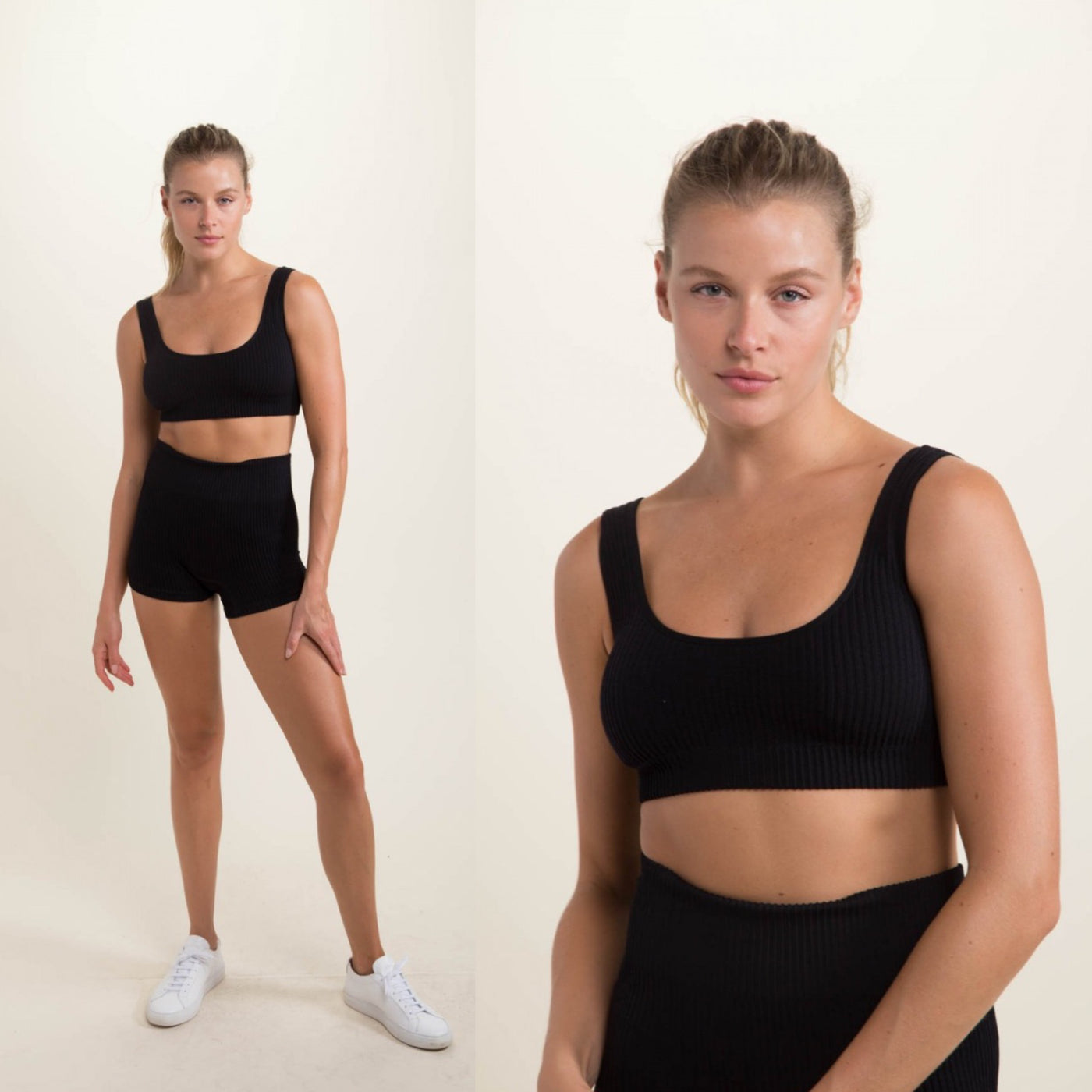 Ribbed Seamless High Sports Bra