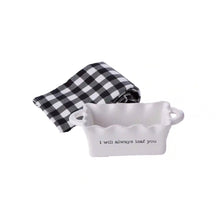 Load image into Gallery viewer, Take a Loaf Off - Mini Loaf Pan &amp; Towel Set
