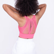 Load image into Gallery viewer, Laser Cut Seamless Sports Bra

