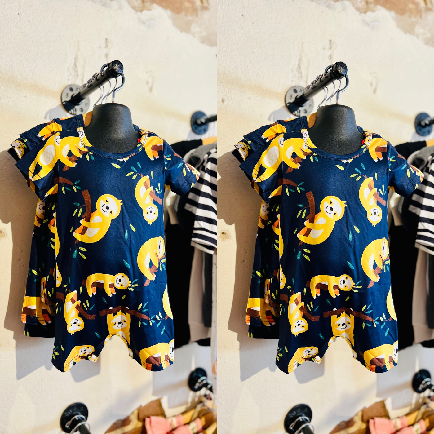 Baby Sloth Print Romper