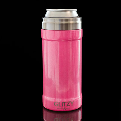 12 Oz. Glitzy Skinny Can Cooler