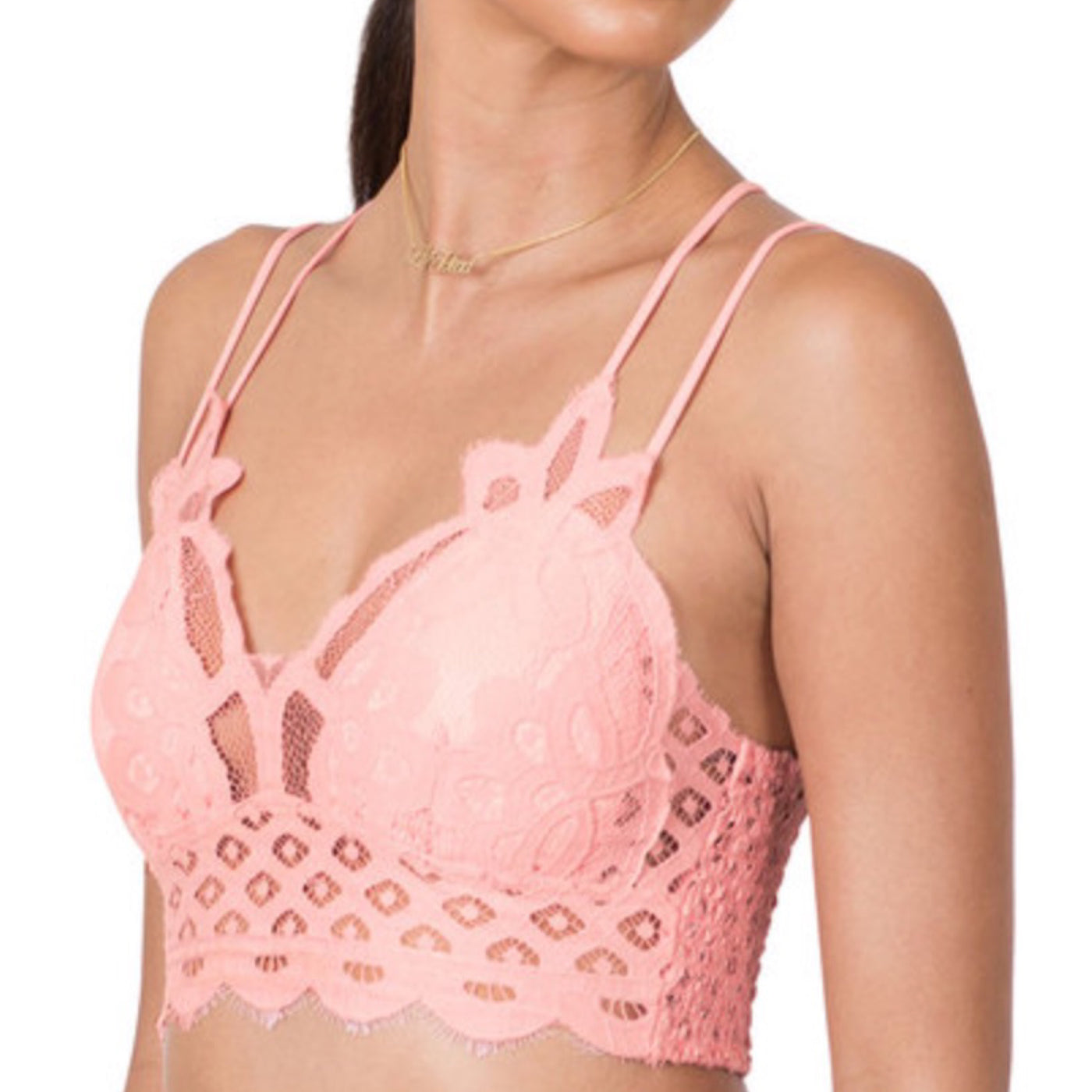 Crochet Lace Bralette with Pads