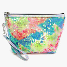 Load image into Gallery viewer, Multi Sequin Zipper Cosmetic Pouch Bags
