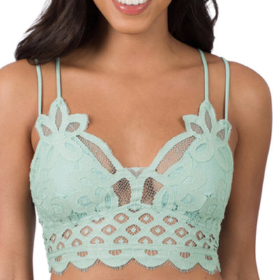 Crochet Lace Bralette with Pads