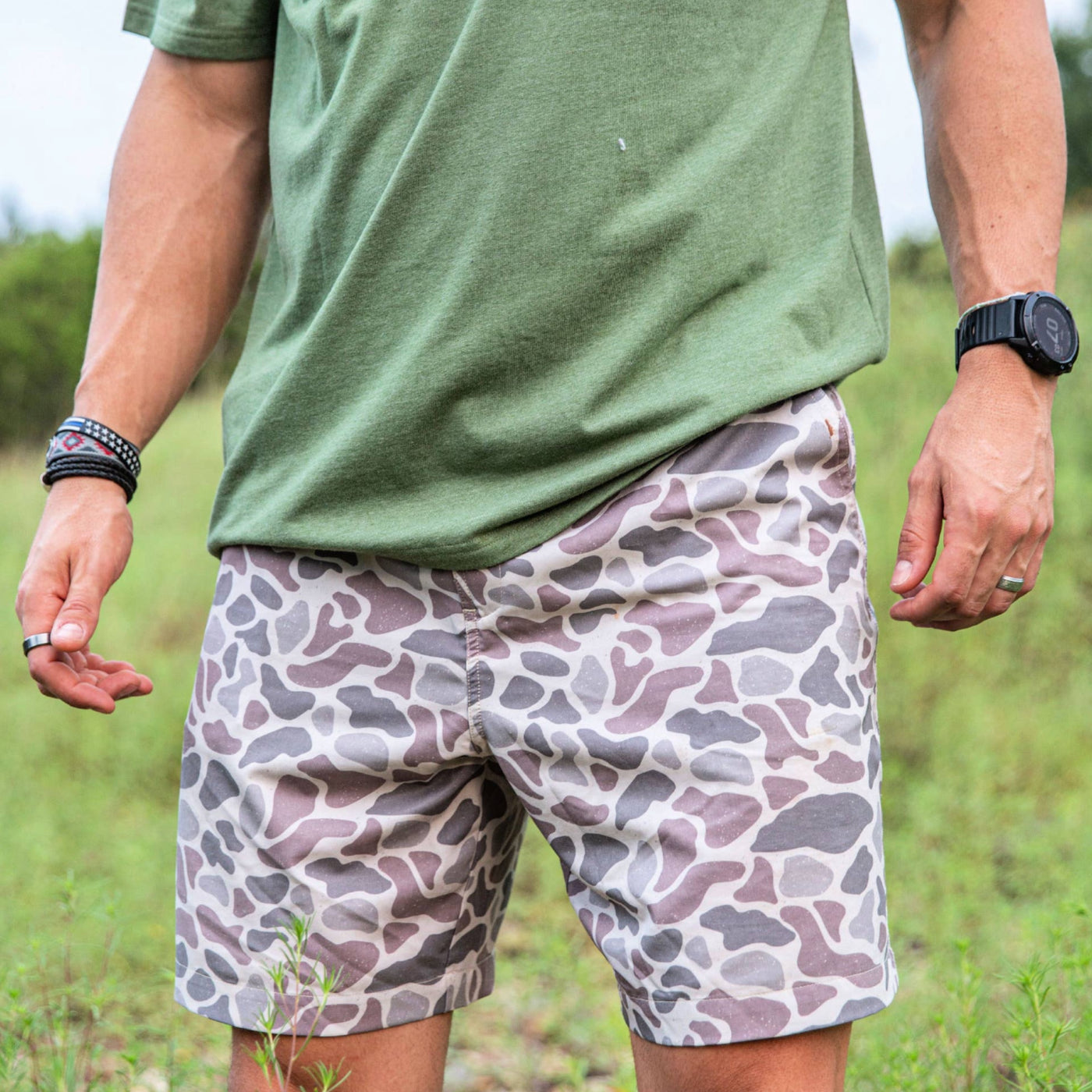 Burlebo Everyday Shorts - Classic Deer Camo