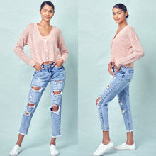 Load image into Gallery viewer, RESTOCK: High Rise Distressed Boyfriend Jeans
