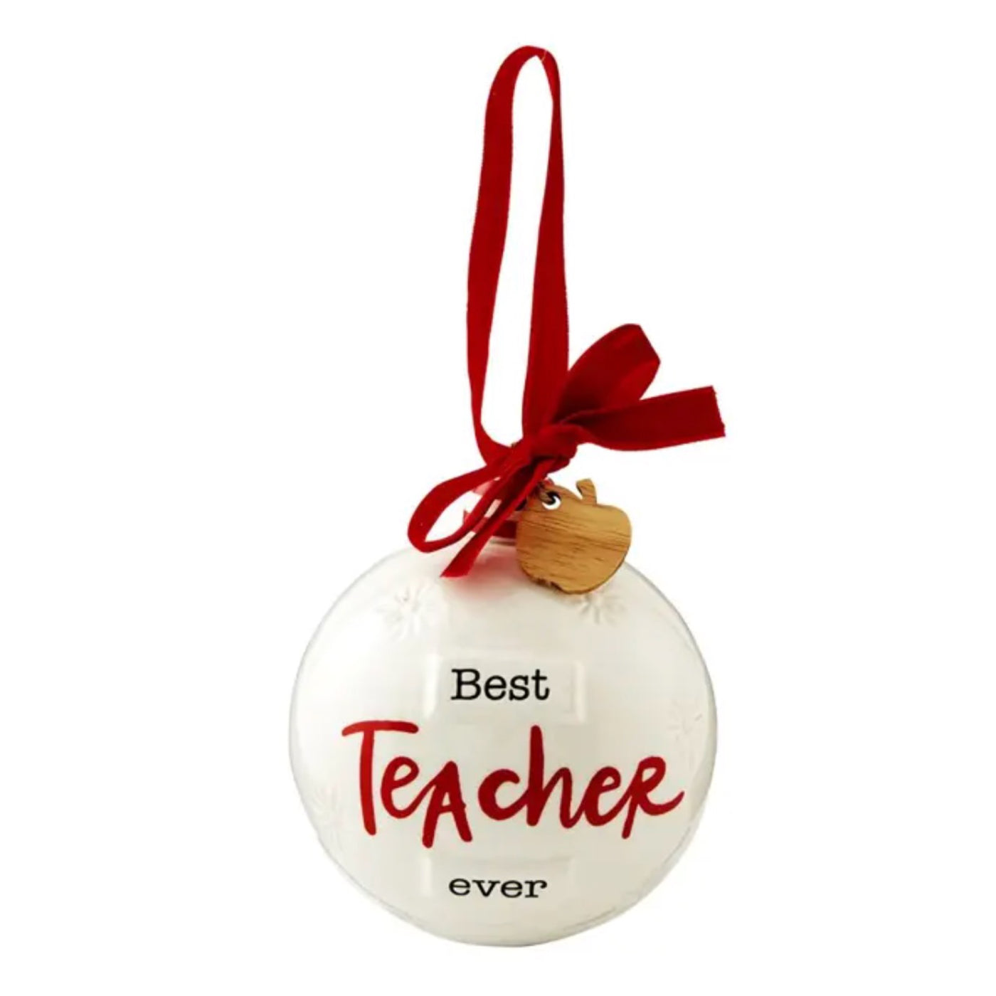 Best Teacher Round Ornament