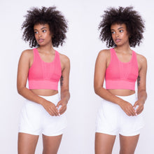 Load image into Gallery viewer, Laser Cut Seamless Sports Bra
