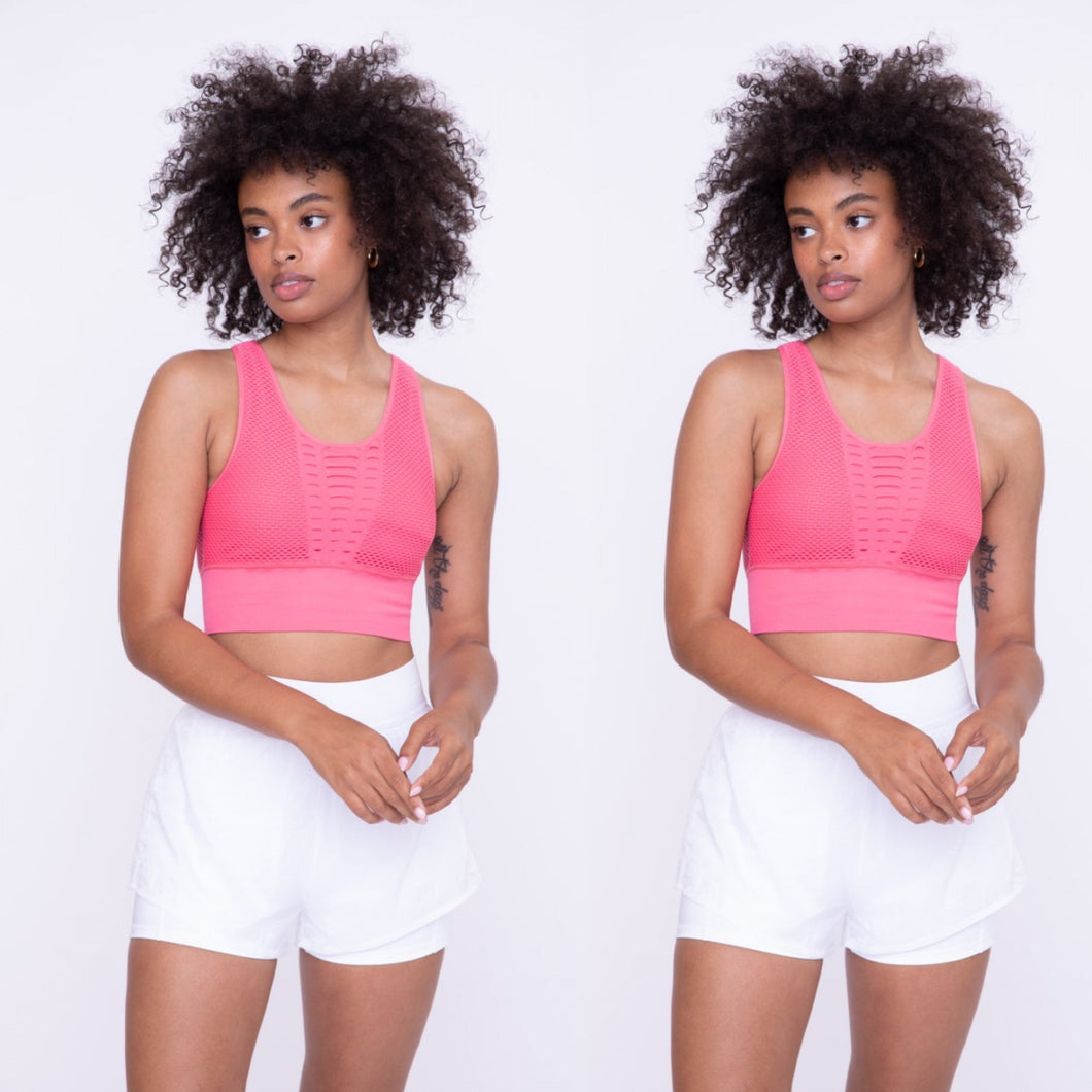 Laser Cut Seamless Sports Bra
