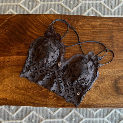 Crochet Lace Bralette with Pads