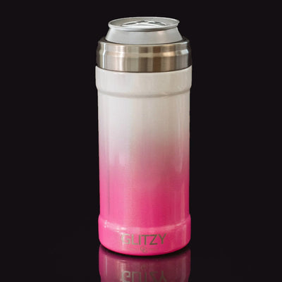 12 Oz. Glitzy Skinny Can Cooler